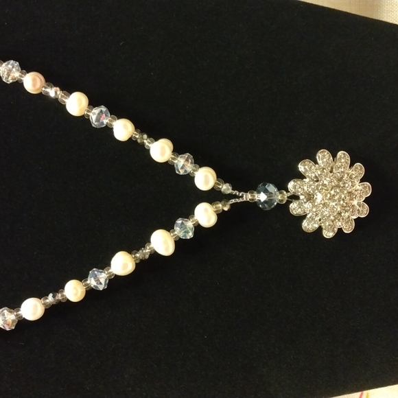 Beaded handmade freshwater pearl necklace set - Picture 6 of 6